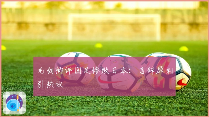 毛剑卿评国足惨败日本：言辞犀利引热议